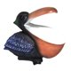 thumbnail image 3 of Figura de pelícano, estatua de pájaro, adorno de escritorio de resina moderno, multifunción, estilo nórdico Azul oscuro, 3 of 9