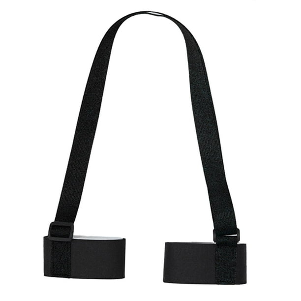 Correas de esquí Soporte acolchado Cinta de sujeción Corbatas Eslinga Cinturón Envolturas Portador de ro para descenso/snowboard/esquí, para mujeres Negro Sunnimix Correas de esquí