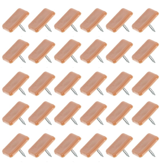 IDEANATEGRATE Repair Drawer Slide with 40Pcs Brown Square Furniture Nails 1 5X1 1In