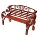 thumbnail image 5 of Garden Park Banco Silla Casa de muñecas en miniatura Muebles Accesorios Marrón JShteea El nuevo, 5 of 6