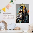 thumbnail image 6 of Acrylic Clipboards with Low Profile Clip, A4 Standard Size 9" x 12.5" File Holder for Writing Drawing, Clip Boards for Doctors Offices, A Monkey with Headphones Gifts, 6 of 7
