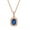 Multicolor, variant on Necklace for Women Multicolor Necklace Color Zircon Single Full Diamond, Adjuster for Crystal Necklace (Platinum Rectangle)