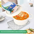 thumbnail image 3 of Yayeee Pot Holders Kitchen Heat Resistant with Pocket 7"x9.8" Cotton Oven Cooking Hot Pads, Green Seaside, 3 of 7