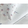 thumbnail image 4 of Ambesonne 4th of July Quilted Bedspread Set 3 Pcs, Scattered Stars, Queen Size, Ruby Navy Blue White, 4 of 5