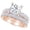 Rose Gold, variant on 1 Carat (ctw) Platinum Princess Cut LAB GROWN Diamond Engagement Ring Princess Allure Diamond Wedding Bridal Set (Color H-I Clarity VS1-VS2)