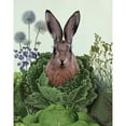 thumbnail image 3 of Fab Funky 12x14 Black Modern Framed Museum Art Print Titled - Cabbage Patch Rabbit 1, 3 of 5