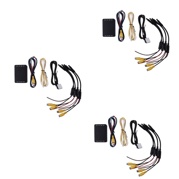 3X Car Parking Panoramic View Rearview 4 Way 360 Degree Degree View Camera Control Box System DVR Without Camera