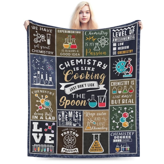 Chemistry Blanket for Chemistry Lovers, Chemistry Gifts for Teacher 50x40
