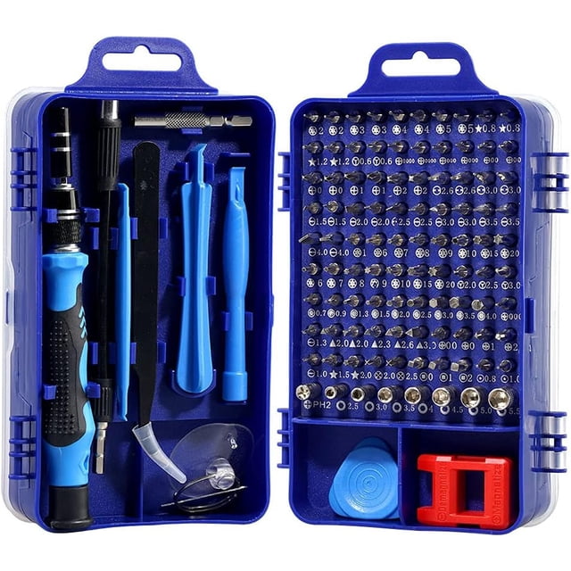 115 in 1 Multifunctional Screwdriver Lengthen Manual Bit Combination Kit for Mobilephone Repairing Electronic Maintenance Hand Tools Kits with Flexible Extension Shaft Bar Tweezers Pry Tool Card Remov