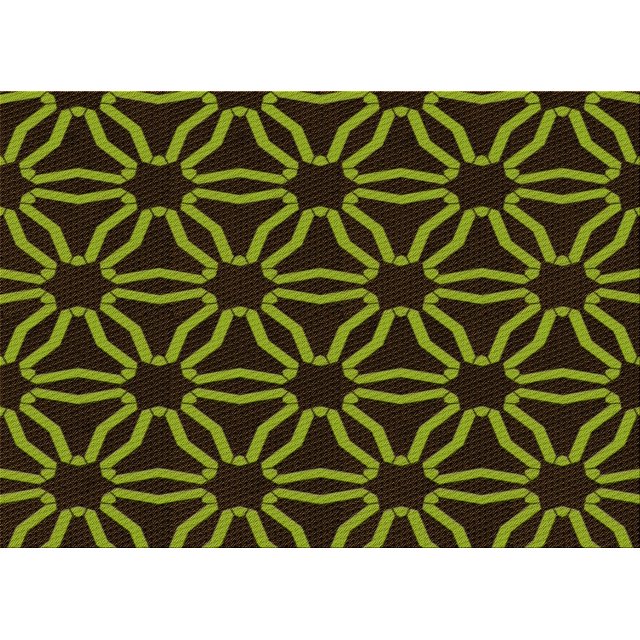 Ahgly Company Machine Washable Indoor Rectangle Transitional Dark Yellow Green Area Rugs, 2' x 4'