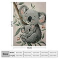 thumbnail image 4 of BCIIG Koala Baby Butterfly Warm Lightweight Blanket Soft Fleece Throw Blanket for All Seasons Exquisite Gifts 60x80in, 4 of 6