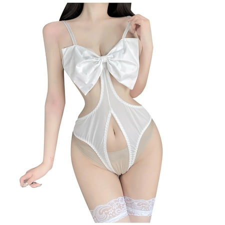 

Sexy Lingerie for Women Sexy Women Lingerie Cosplay Hollow Out Bowknot Open Crotch Babydoll Underwear Sleepwear Bodysuit Suit Lingerie Sets Plus Size Christmas Lingerie Dress