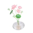 thumbnail image 1 of Accesorio interior de coche con forma de flor de cristal, adorno decorativo para salpicadero de vehículo. Loto, 1 of 9