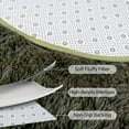 thumbnail image 5 of Homore Ultra Soft Modern Oval Rugs for Bedroom,2.6' x 5.3',Olive, 5 of 7