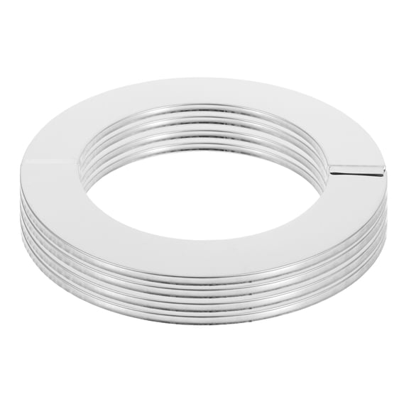 ELAYARD Silver Stainless Steel Flange Pipe Cover for Bathroom and Kitchen 4Pcs