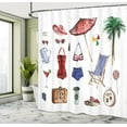thumbnail image 5 of Ambesonne Feminine Shower Curtain, Female Summer Fashion, 69"Wx84"L, Multicolor, 5 of 5