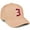 Khaki, variant on Premium Mid Profile Hat Semi Curved Visor Pink Cap White Red Gothic Embroidered, Letter K