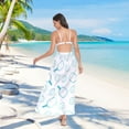 thumbnail image 7 of Women Sarong Wraps Pickleball Blue Swimsuit Beach Pareo Bikini Coverups Skirt L, 7 of 7