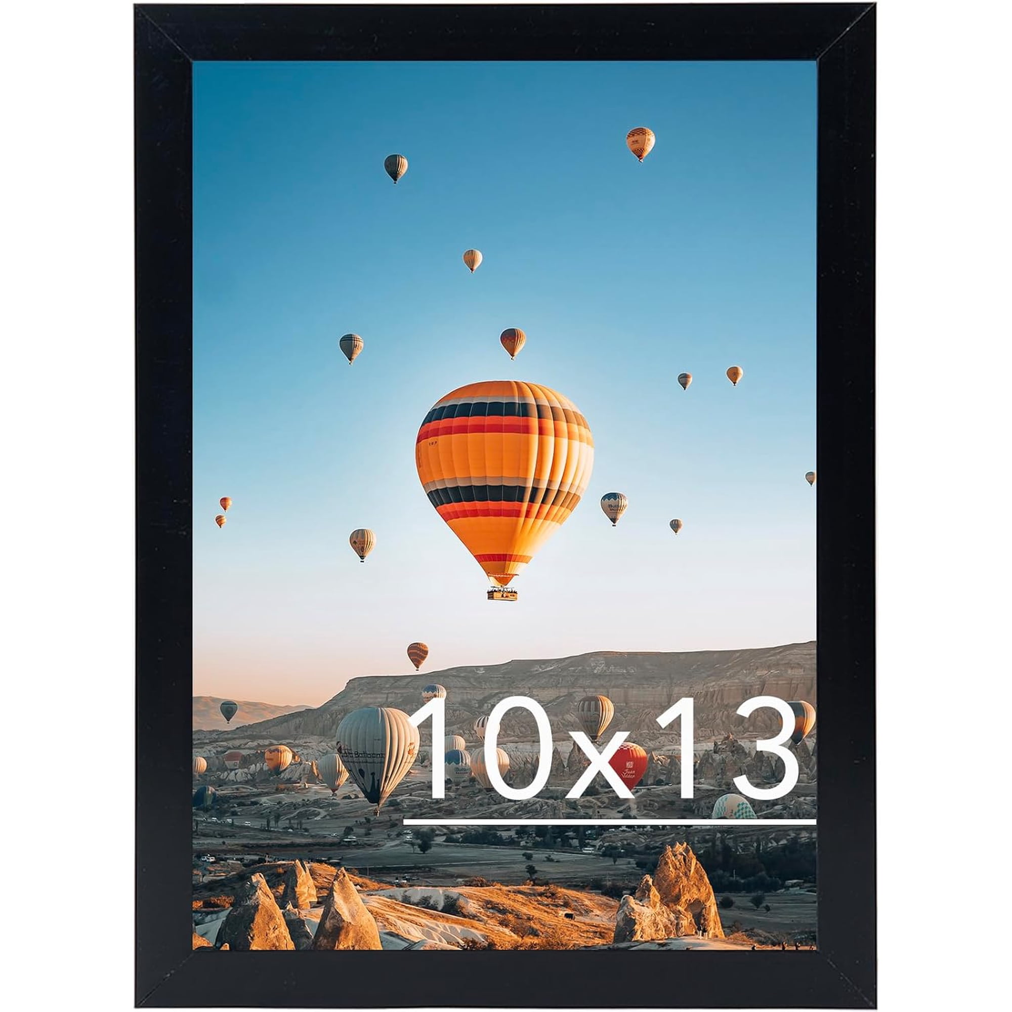 10x13 Picture Frame Black for Wall Hanging, Wall Mounting Horizontally or Vertically, 10 x 13 Wall Gallery Poster Photo Frame with Shatter Resistant Plexiglass