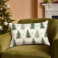 thumbnail image 3 of Uuowzo Christmas Printed Christmas Tree Lumbar Pillow Cover Holiday Decoration Indoor Christmas Decorations, Christmas Gifts for Family, Green, 3 of 6