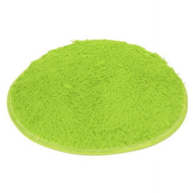 CQCYD Round Bath Mat, Non-Slip Shower Rug, Soft Coral Fleece Floor Mat for Bathroom Bedroom, Anti-Skid Kitchen Laundry Room Decor, 15.7 Inch Diameter