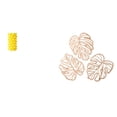 thumbnail image 1 of Jarrón de con flores, adorno de escritorio con hojas de palma, decoración de pared de madera, jarrón creativo de frutas para sala de estar y, 1 of 8