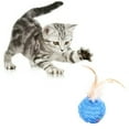 thumbnail image 4 of Cat Feather Ball Funny Interactive Training Cat Teaser Ball Cat Feather Toy, 4 of 9
