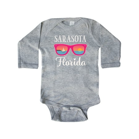 

Inktastic Sarasota Florida Summer Trip Gift Baby Girl Long Sleeve Bodysuit