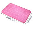 thumbnail image 3 of Kugisaki Coral Velvet Bathroom Rugs Thickened Embossed Entrance Carpet, 50*80cm Water Absorbent Non Slip Floor Mat for Bathtub Bathroom, 3 of 4