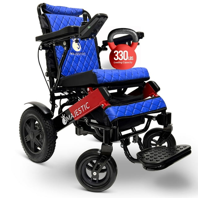 Majestic Fauteuil Roulant Électrique, Fauteuils Roulants Électriques Légers, Seulement 49 Lb, Capacité de 330 Lb