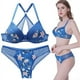 thumbnail image 2 of Conjunto de sujetador de espalda hermosa de gran tamaño Conjunto de ropa interior francesa de encaje sexy estampado para mujer, 2 of 5