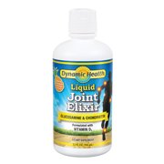 Dynamic Health Liquid Joint Elixir | 1500 mg Glucosamine & Chondroitin per serving | For Joint Health & Pain Relief | W/ Vitamin D3 | 32oz, 32 Serv