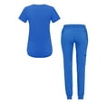 thumbnail image 2 of Adar Pro Modern Athletic Scrub Set For Women - Modern V-Neck Scrub Top & Yoga Jogger Scrub Pants, 2 of 7