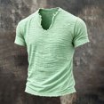 thumbnail image 6 of Akiihool Mens Summer Casual Shirts Mens Graphic T Shirt Short Sleeve Tees Casual Comfort Soft Crewneck Tshirts Light Green,XL, 6 of 8