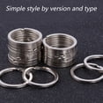 thumbnail image 3 of Stainless Steel Key Rings - 20 Pcs Round Split Key Rings for Keychains - Metal Keychain Rings, 3 of 6