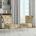 thumbnail image 2 of Designart "Vintage Boho Emerald Charm" Upholstered Modern Accent Chair and Boho Abstract Arm Chair, 2 of 5