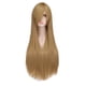thumbnail image 1 of Peluca para cosplay, rubia, larga, recta, 80 cm, sintética, resistente al calor, 1 of 2