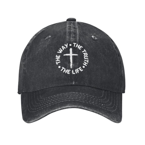 The Way, The Truth, The Life Adult Adjustable Classic Washed Casquette Cap Hat Baseball Cap For Man For Woman
