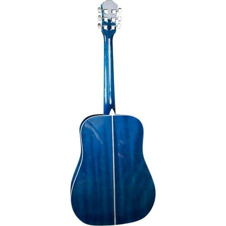 Oscar Schmidt OG1TBL 3/4 Size Dreadnought Acoustic Guitar (High Gloss Blue)