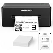 Rongta 4x6 Bluetooth Thermal Shipping Label Printer, Wireless Shipping Label Maker | Compatible with Windows/Mac/Android/iOS (Black)