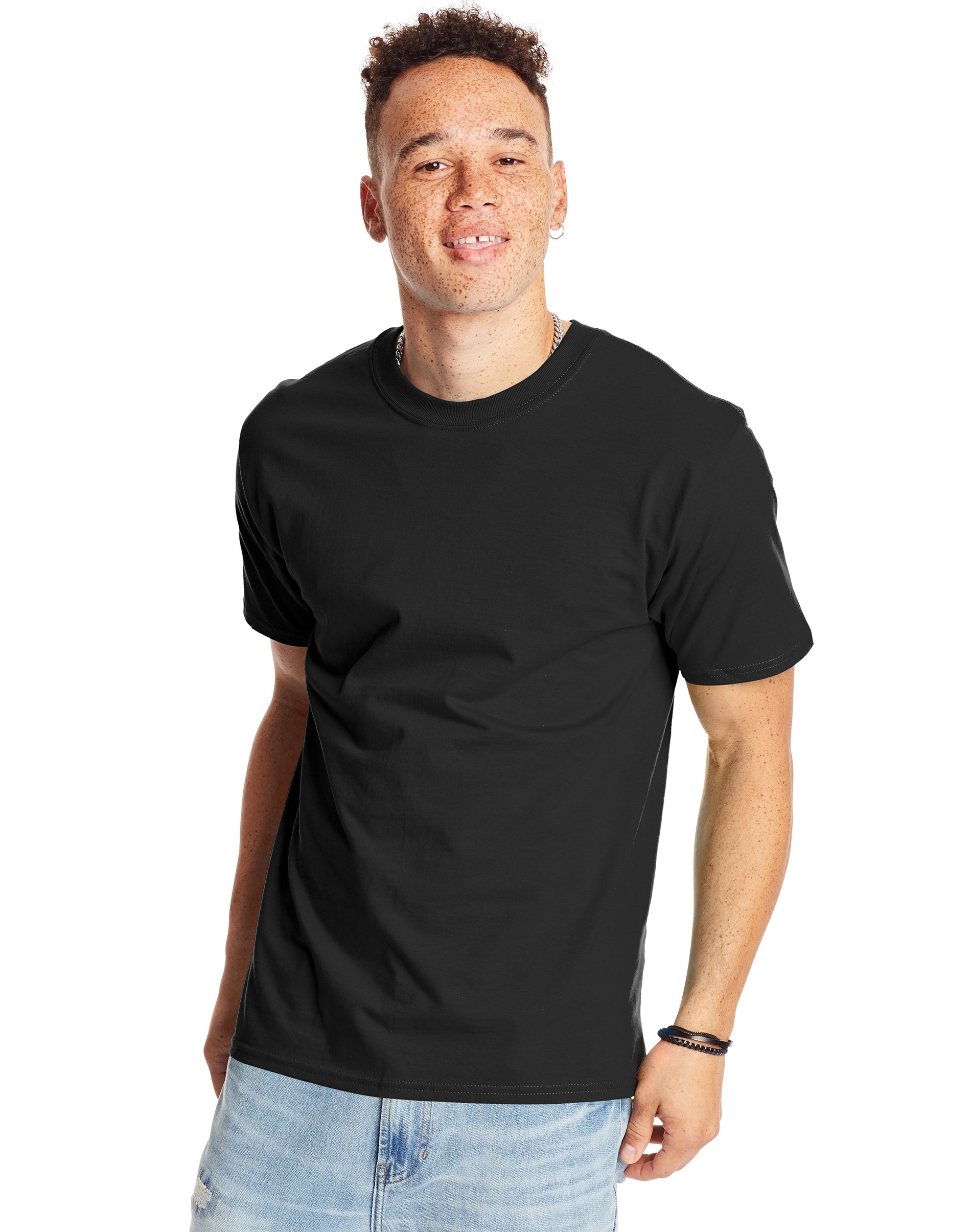 Hanes Men's & Big Men's Beefy Tee Shirt Heavyweight Cotton T-Shirt, Sizes S-3XL