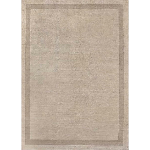Ahgly Company Machine Washable Indoor Rectangle Industrial Modern Camel Brown Area Rugs, 5' x 7'