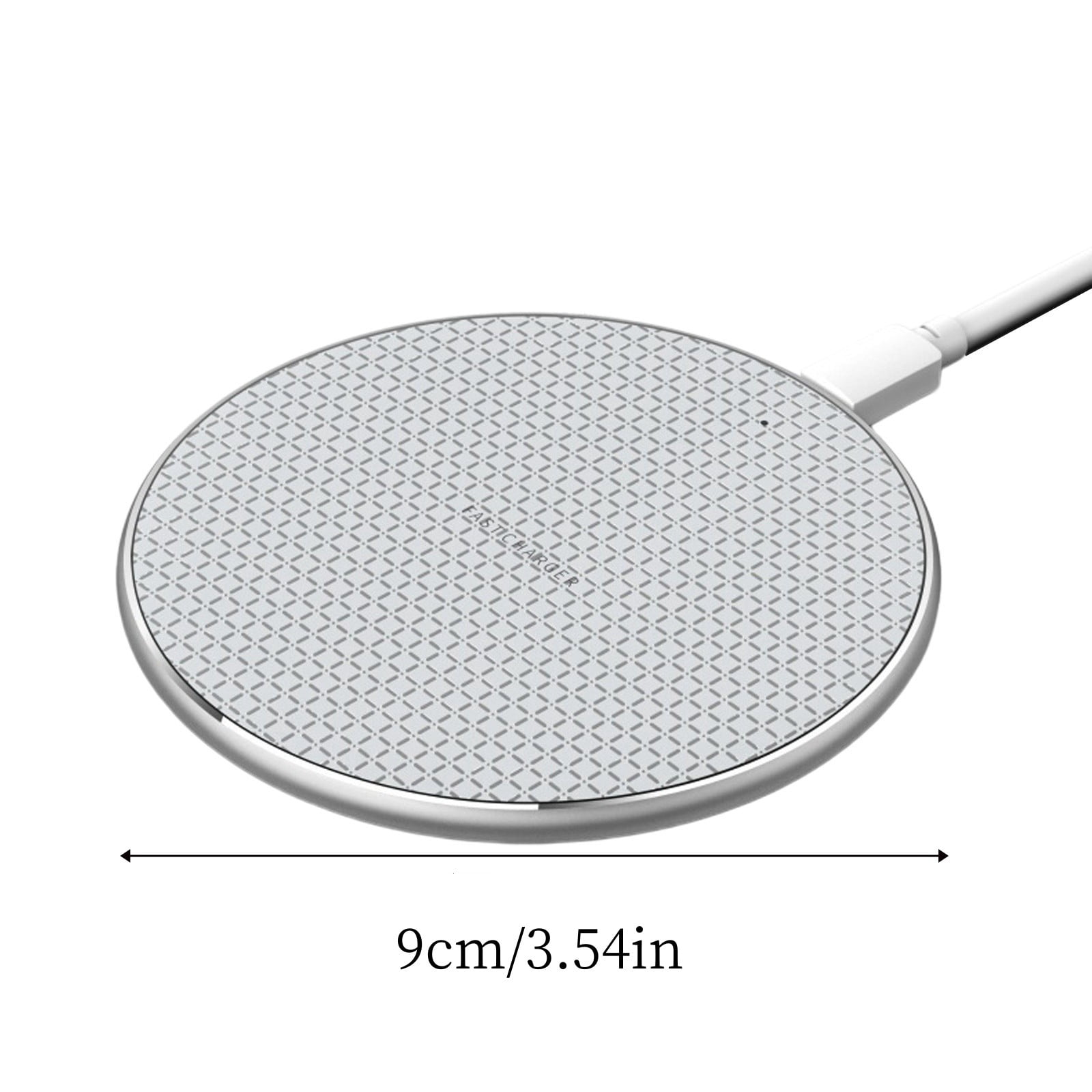Phone resting on a wireless charging pad for a daily charging setup