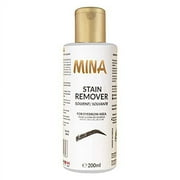 Mina Henna Tint Stain Remover, Softly removes hair color from the scalp, skin around from the eyebrows, hair, beard and mustache quickly and gently 200ml