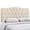 Gray, variant on Modern Contemporary Queen Size Fabric Headboard, Blue, Fabric