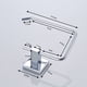 thumbnail image 5 of Portarrollos de papel higiénico Acero inoxidable Metal Cromo Espejo Pulido Accesorios de papel higiénico, Distribuidor Papel Accesorio de inodoro Baños (base cuadrada) Ormromra ZYY-0834, 5 of 5