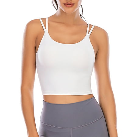 

YouLoveIt Women Yoga Vest Underwear Yoga Fitness Sports Bra Comfort Underwear Athletic Vest Sport Bra Padded Vest Ladies Casual Vest
