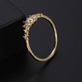 thumbnail image 4 of Anillo de diamantes con copos de nieve chapado en oro de 14 quilates para mujer, elegante y encantador, joyería europea y americana, 4 of 6