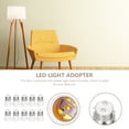 thumbnail image 4 of BRIGHTFUFU 10pcs Screw Lamp Base Converter Plastic B22 to E27 Conversion Daily Use, 4 of 8