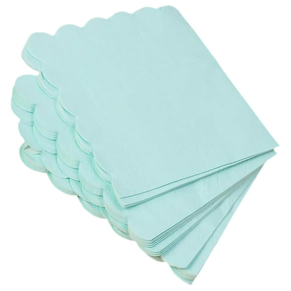 SEWACC Ensemble de 16 Serviettes en Papier Décoratives Vertes pour Tables de Salle à Manger d'Événements